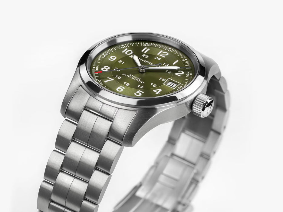 Hamilton Khaki Field Auto Green Dial 38mm Stainless Steel Men’s Watch H70455160