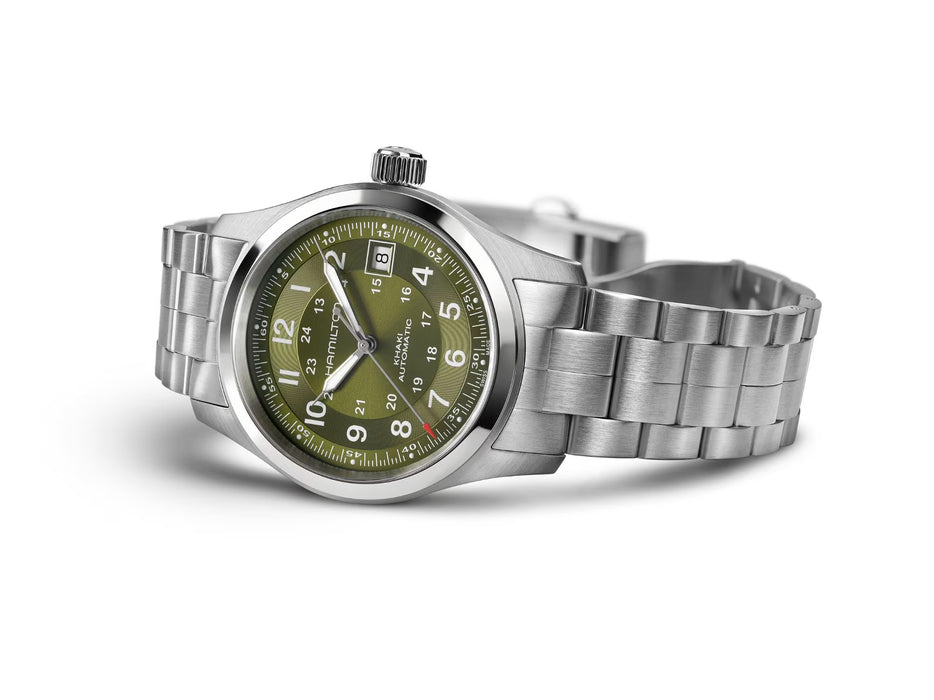 Hamilton Khaki Field Auto Green Dial 38mm Stainless Steel Men’s Watch H70455160