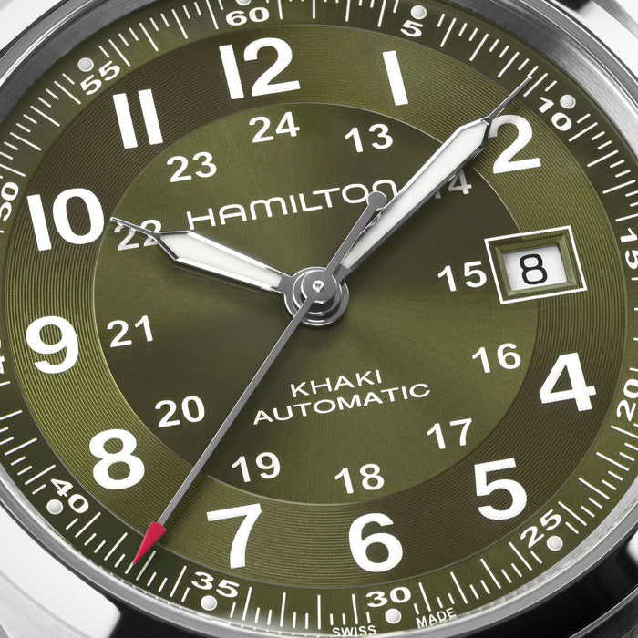 Hamilton Khaki Field Auto Green Dial 42mm Stainless Steel Men’s Watch H70605160