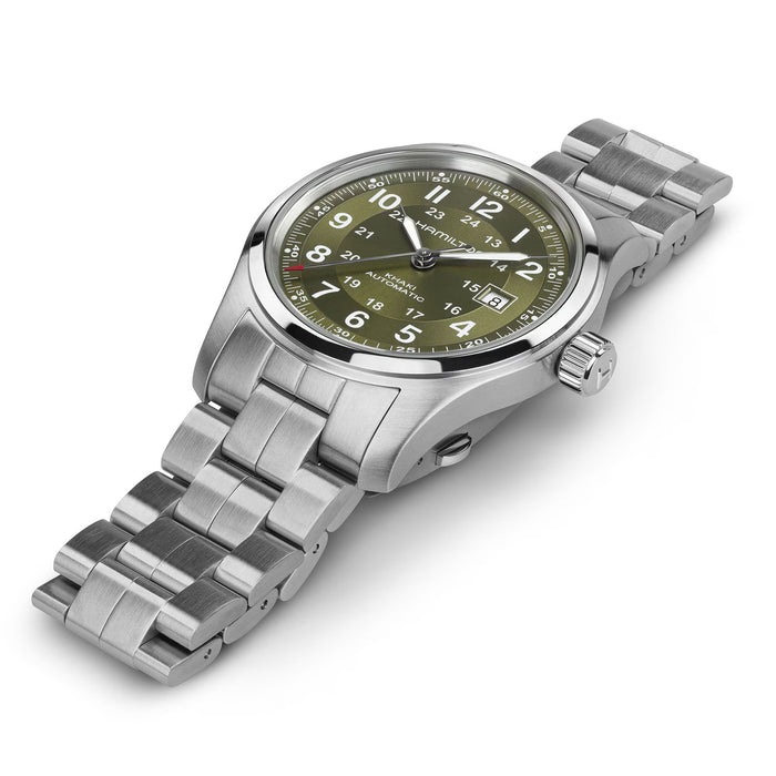Hamilton Khaki Field Auto Green Dial 42mm Stainless Steel Men’s Watch H70605160