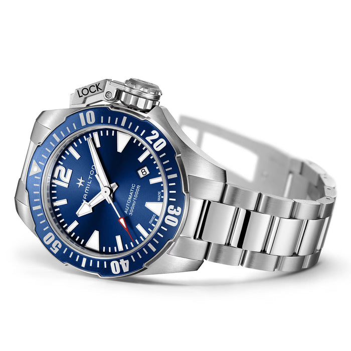 Hamilton Khaki Navy Frogman Auto Blue Dial | H77705145