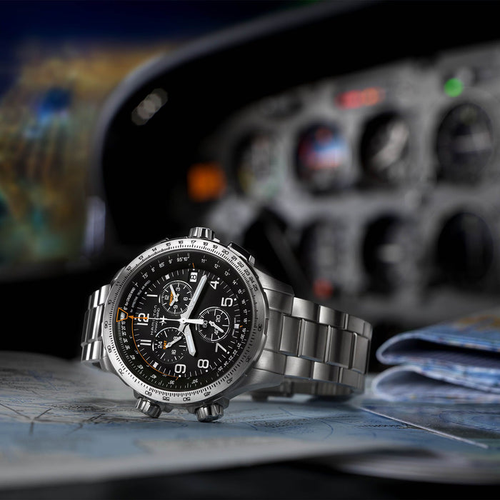 Hamilton Khaki Aviation X-Wind GMT Chrono Quartz Men’s Watch H77912135