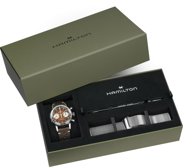 Hamilton American Classic Intra-Matic Chronograph H Green 40mm Men’s Watch H38429591