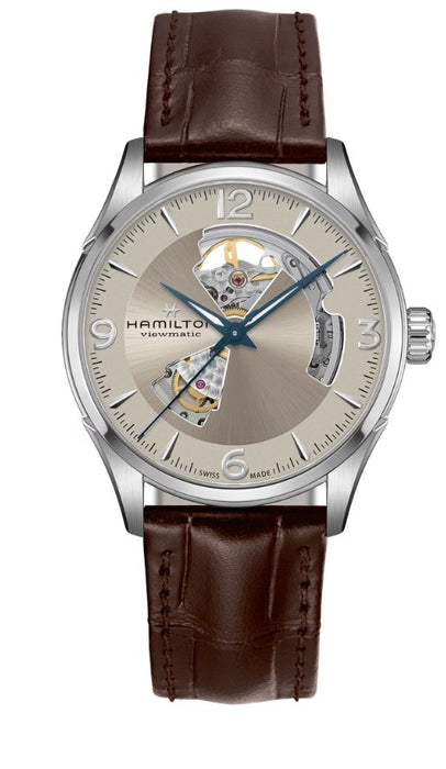 Hamilton Jazz Master Opne Heart Auto Stainless Steel Case Silver Dial Round Men's Watch H32705521