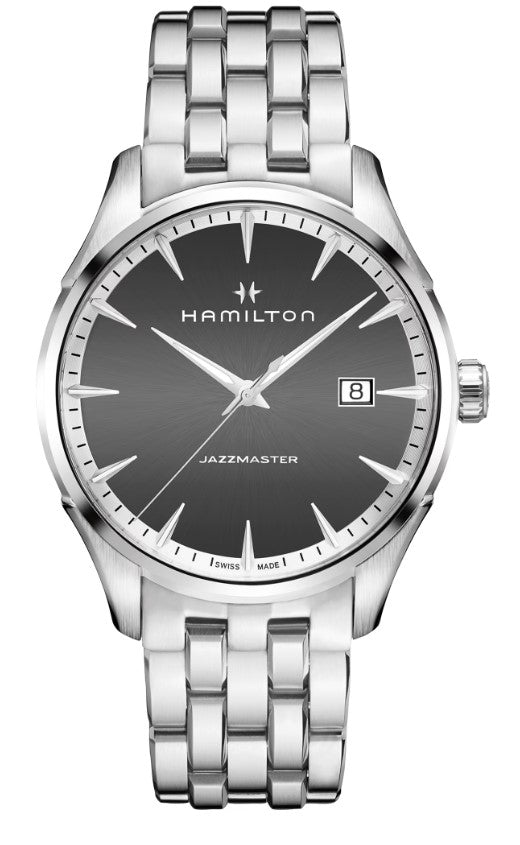 Hamilton Jazz Master Gent Quartz Stainless Steel Case Grey Dial Round Men's Watch H32451181