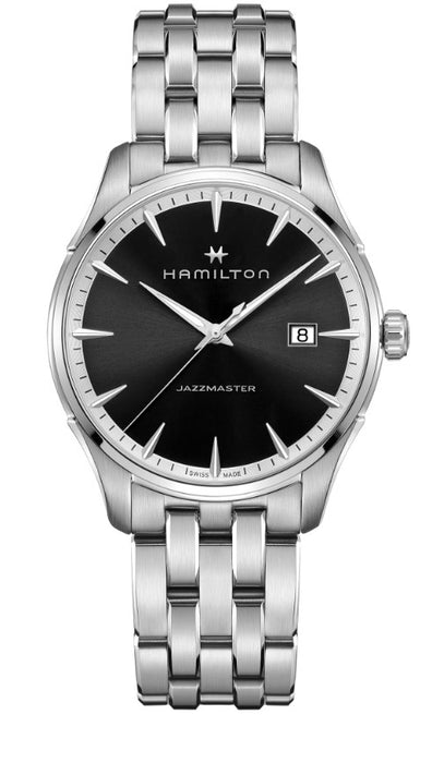 Hamilton Jazz Master Gent Quartz Stainless Steel Case Black Dial Round Men's Watch H32451131