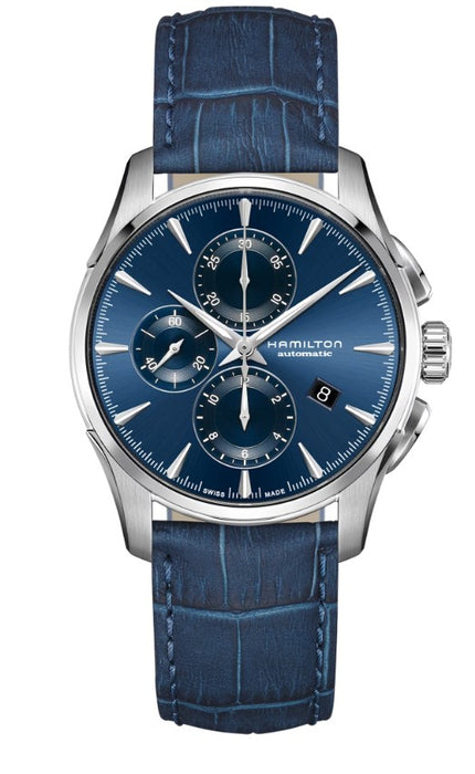 Hamilton Jazz Master Auto Chrono Stainless Case Blue Dial Round Men's Watch H32586641