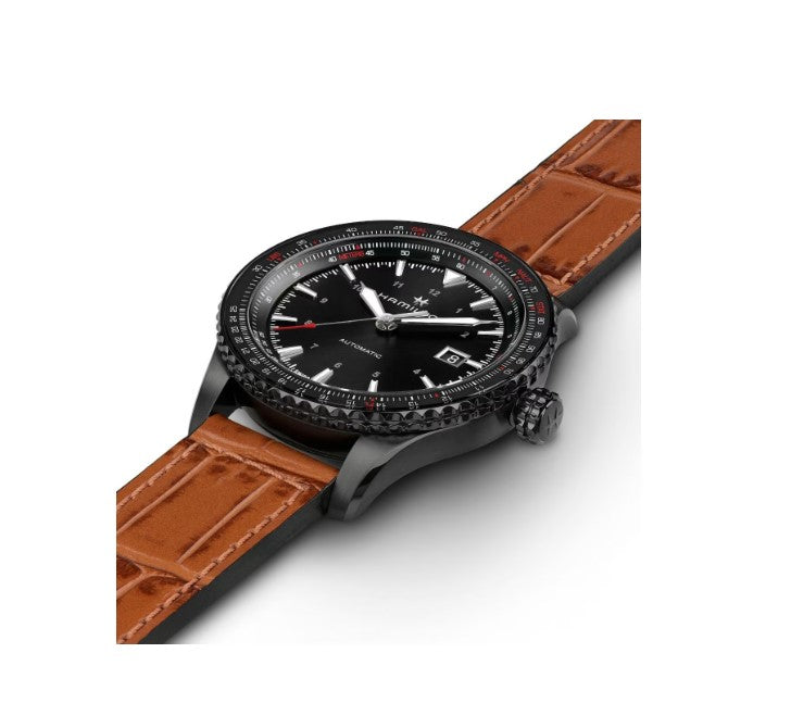 Hamilton Khaki Aviation Converter Auto Stainless Steel Case Black Dial Round Men's Watch H76625530