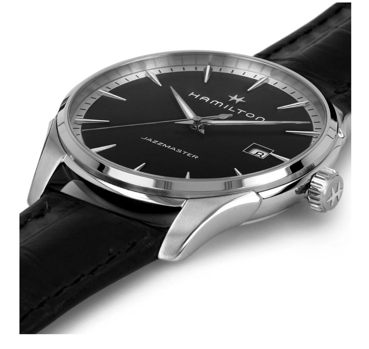 Hamilton Jazz Master Gent Quartz Stainless Steel Case Black Dial Round Men's Watch H32451731