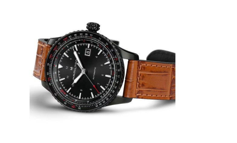 Hamilton Khaki Aviation Converter Auto Stainless Steel Case Black Dial Round Men's Watch H76625530