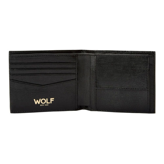 Wolf Black W Billfold & Coin 774102