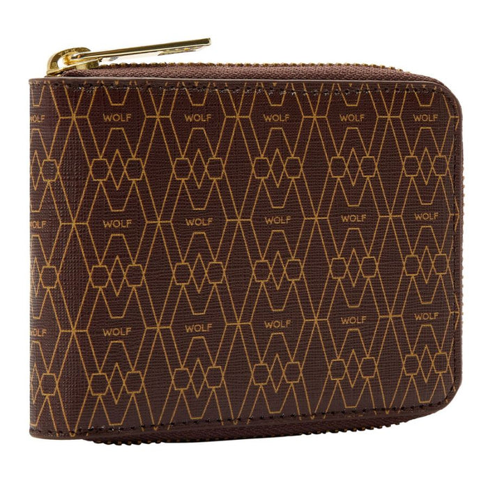 Wolf Brown Signature Zip Wallet 776433