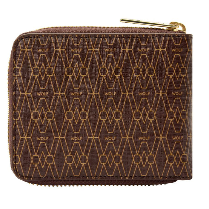Wolf Brown Signature Zip Wallet 776433