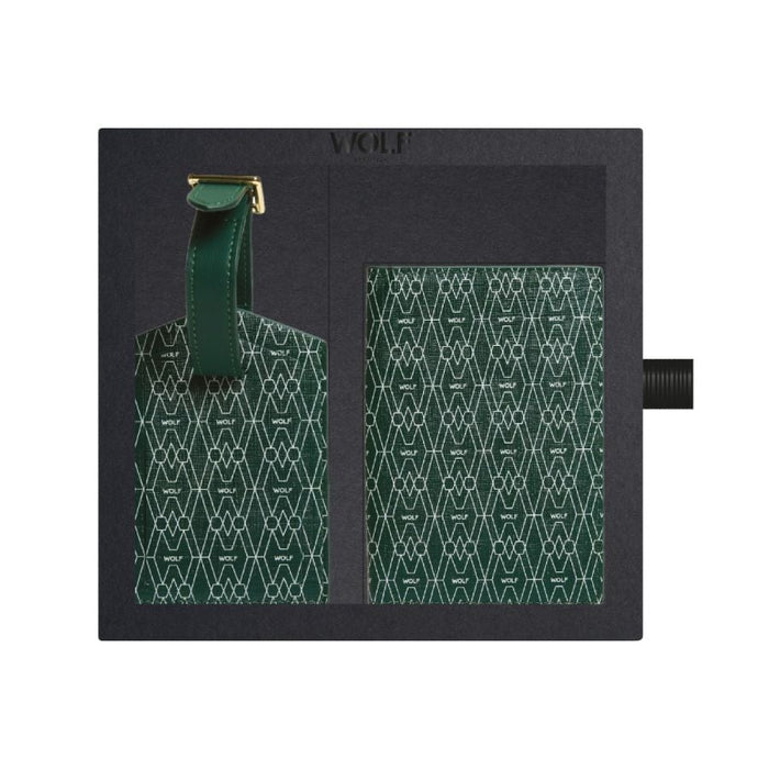 Wolf Green Signature Passport & Luggage Tag Gift Set 777430