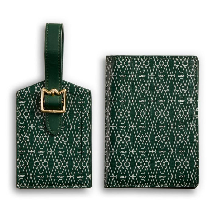 Wolf Green Signature Passport & Luggage Tag Gift Set 777430