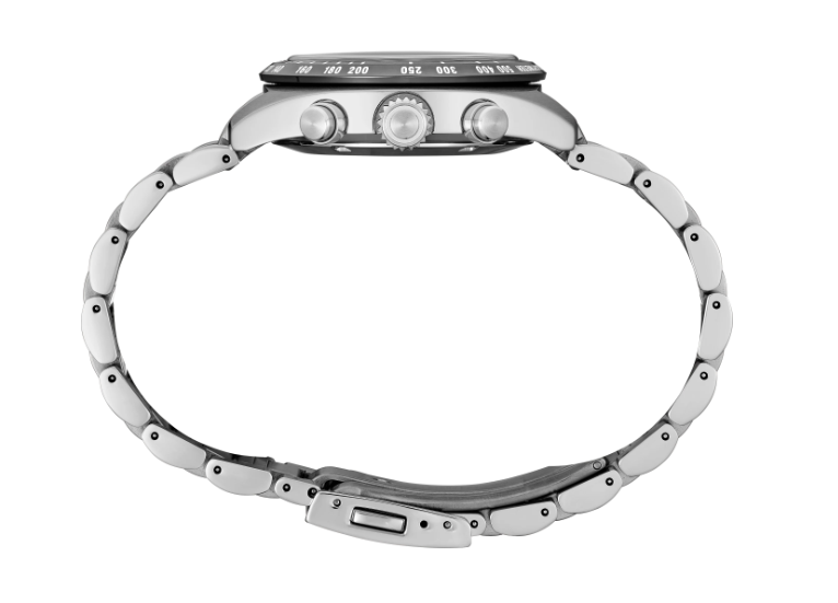 Seiko Prospex Speedtimer Solar Chronograph Green Dial Stainless Steel Bracelet Men's Watch SSC933