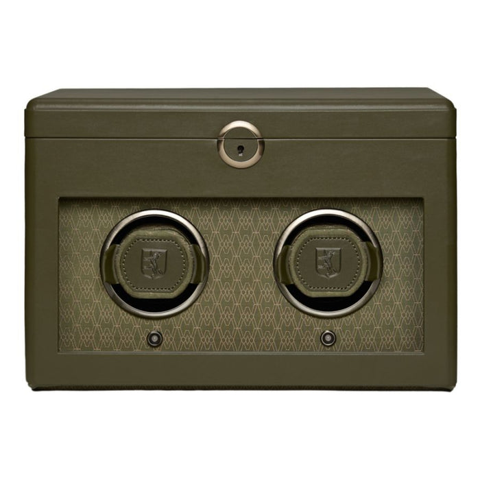 Wolf Earth Olive double watch winder 190441