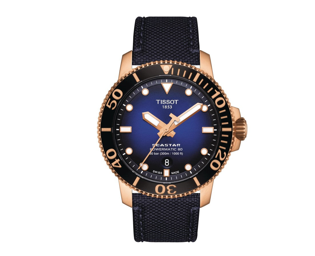 Tissot Seastar 1000 Powermatic Graded Blue-Black Dial Men's Watch T1204073704100