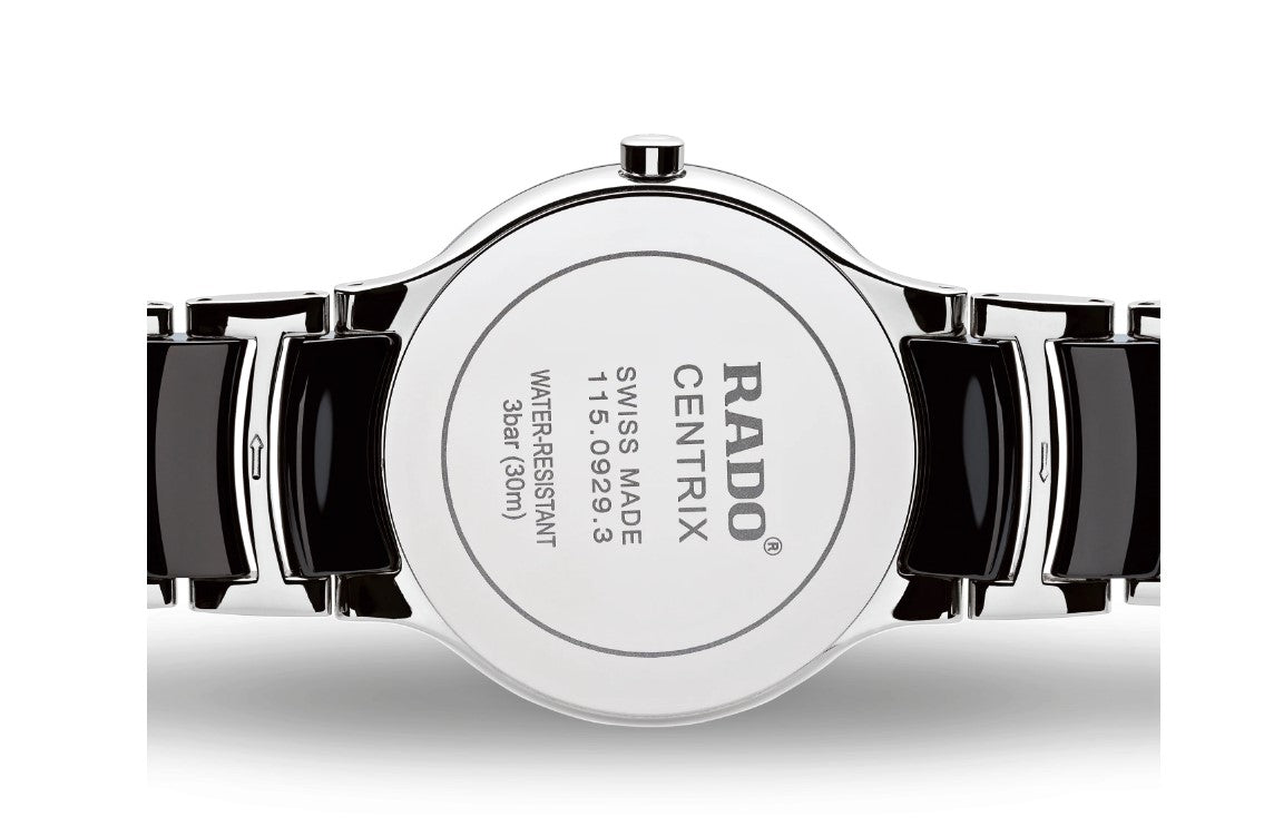 Rado Centrix 38mm Black Dial Stainless Steel Case Unisex Watch R30934172