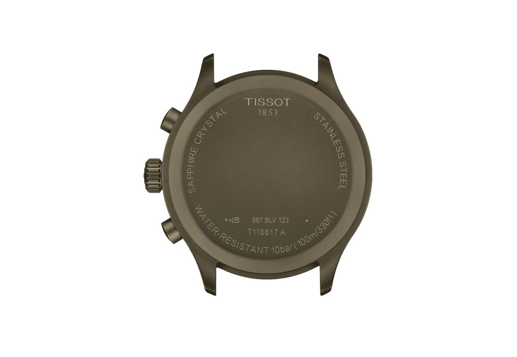 Tissot Chrono XL Quartz Stainless Steel Case with Khaki PVD coating Khaki Dial Khaki Strap Gent Watch T1166173609200