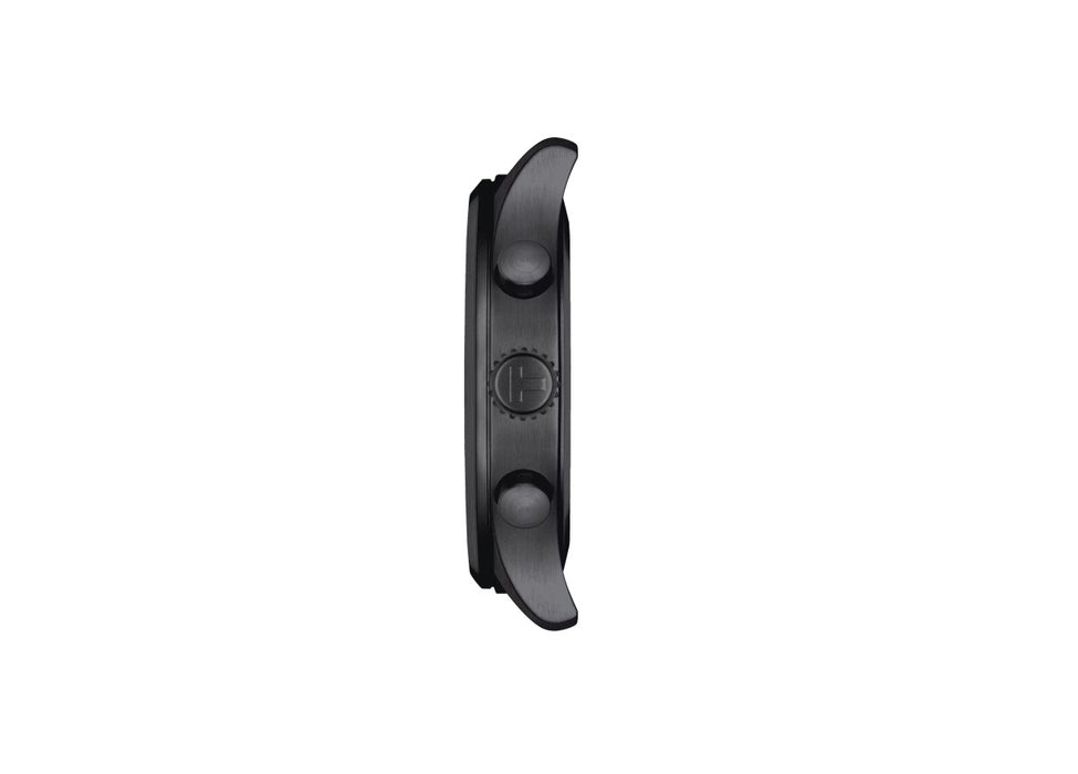 Tissot Chrono XL Vintage Quartz Stainless Steel Case with Black PVD coating Black Dial Black Strap Gent Watch T1166173605202