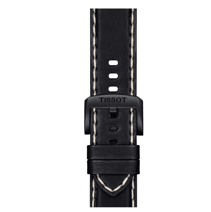 Tissot Chrono XL Vintage Quartz Stainless Steel Case with Black PVD coating Black Dial Black Strap Gent Watch T1166173605202