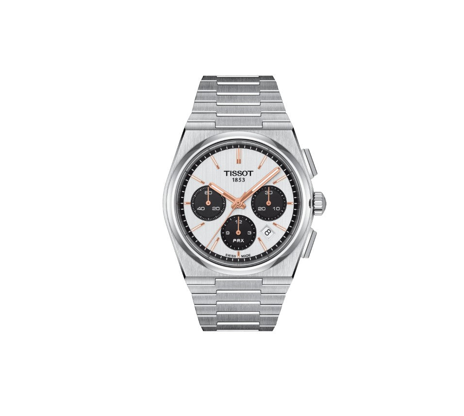 Tissot PRX Automatic Chronograph Skeleton Oscillating Mass Caliber Sat ...