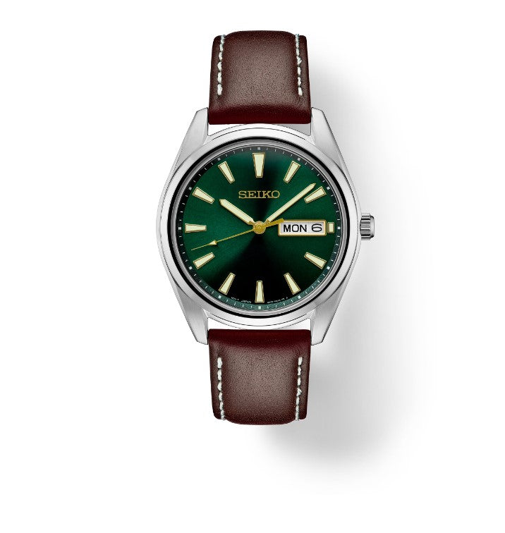 Seiko Collection Stainless Green Sunray Dial wit — The luxury direct