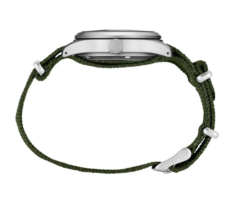 Seiko 5 Sports Collection Inspired by vintage field/military style Stainless Steel Case Green Dial Green Nylon Strap Men's Watch SRPG33