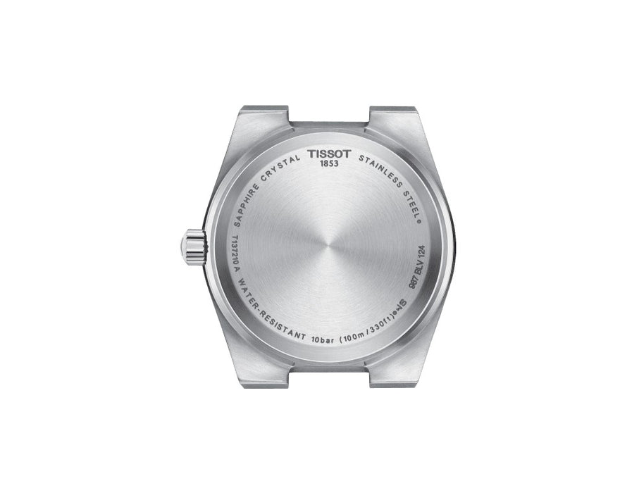 Tissot PRX 35mm Stainless Steel Case Silver Dial Grey Strap Unisex Watch T1372101103100