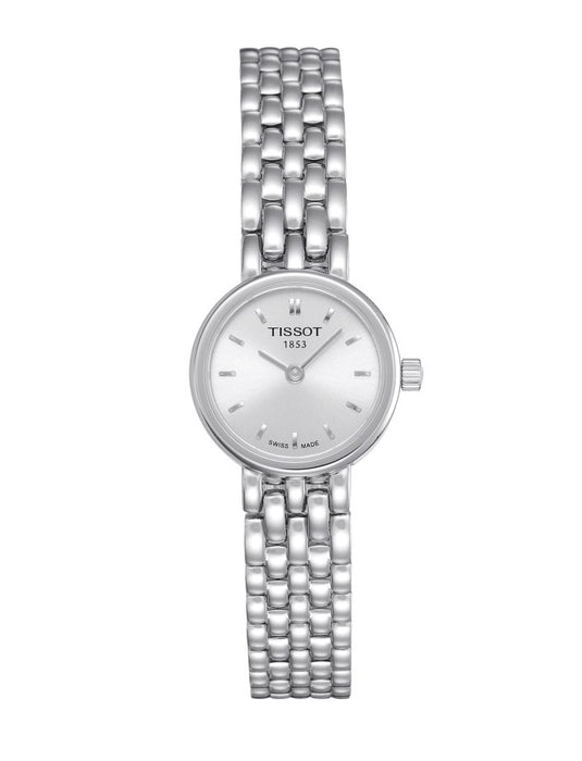 Tissot Lovely Quartz Stainless Steel Case Silver Dial Grey Strap Women's Watch T0580091103100