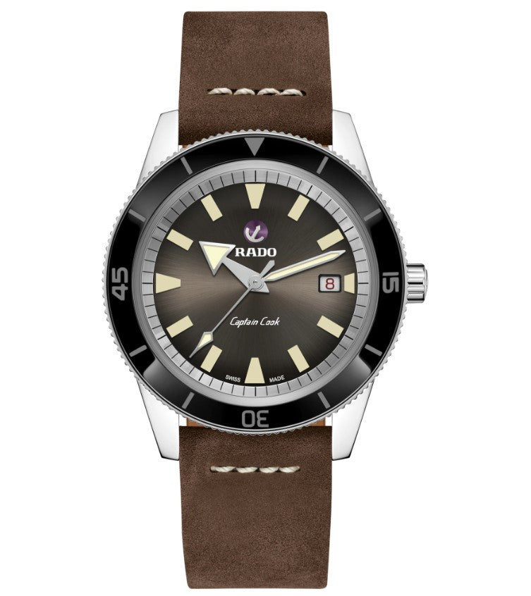 Rado Captain Cook Automatic Brown Dial Stainless Steel 42mm Men's Watch R32505305