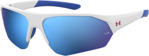 Under Armour Ua 7000/S 06HT/W1 Matte White/Blue Mirrored Sunglasses