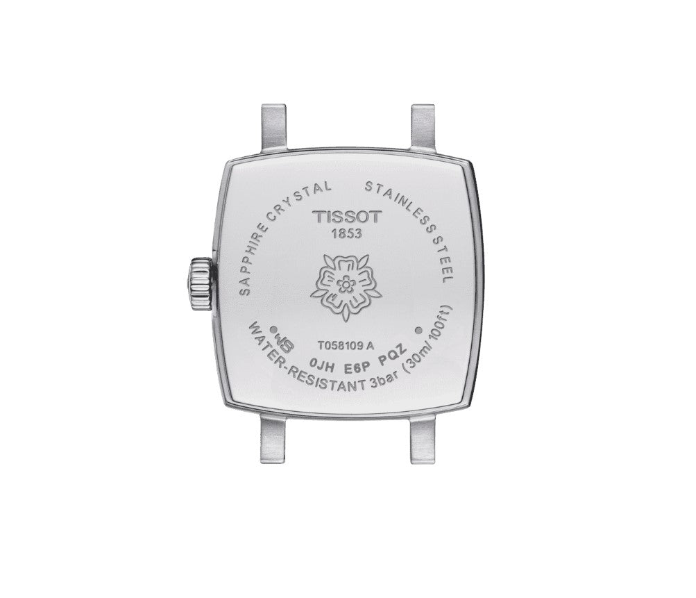 Tissot Lovely Quartz Stainless Steel Case Silver Dial White, Brown Strap Women's Watch T0581091703600
