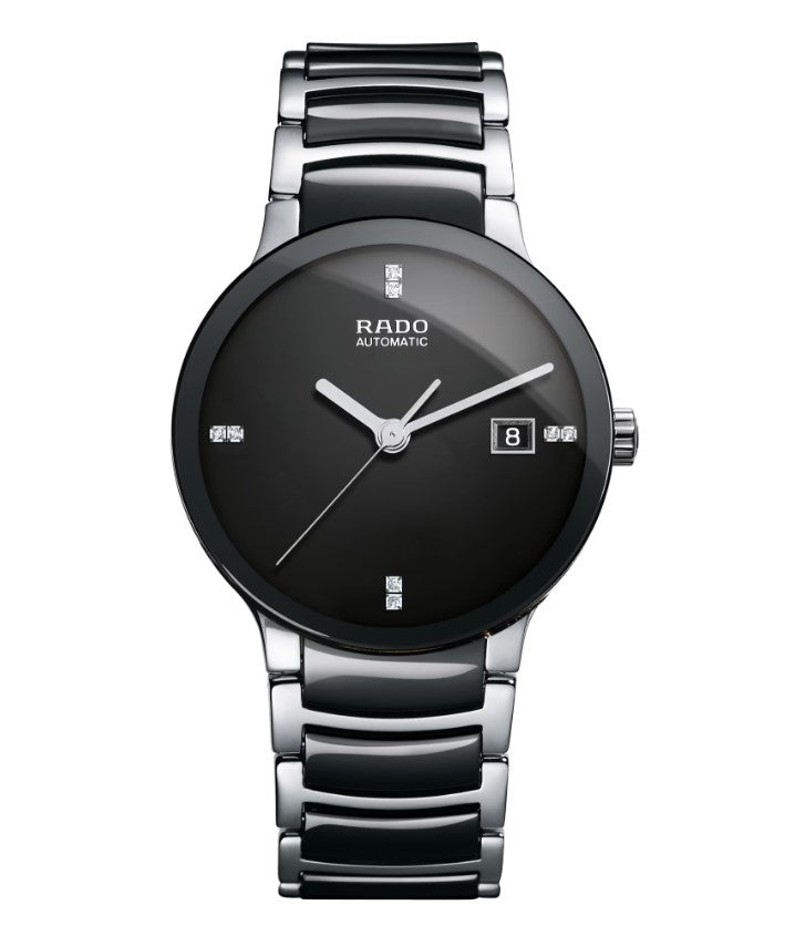 Rado Centrix Automatic Diamonds Black Dial Stainless Steel Case 38mm Unisex Watch R30941702