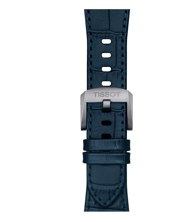 Tissot PRX Quartz Stainless Steel Case Blue Dial Blue Strap Gent Watch T1374101604100