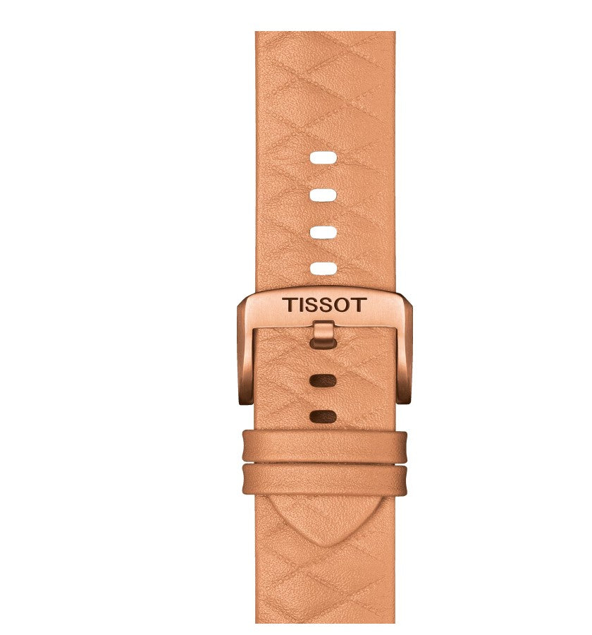 Tissot T-Touch Connect Solar Quartz Antimagnetic Titanium Case with rose gold pvd coating Black Dial Rose Gold Strap Gent Watch T1214204605100