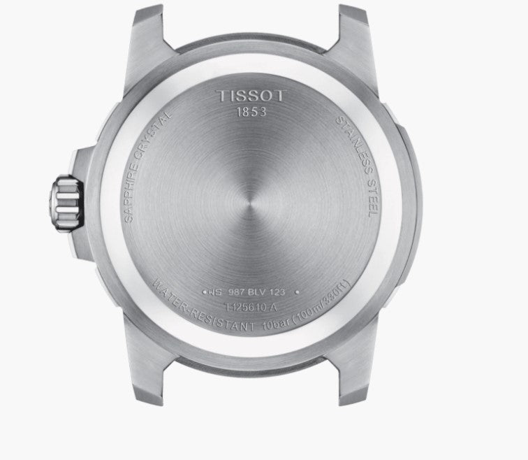 Tissot Supersport Steel Case Black Dial Gray Strap Men's Watch T1256101105100