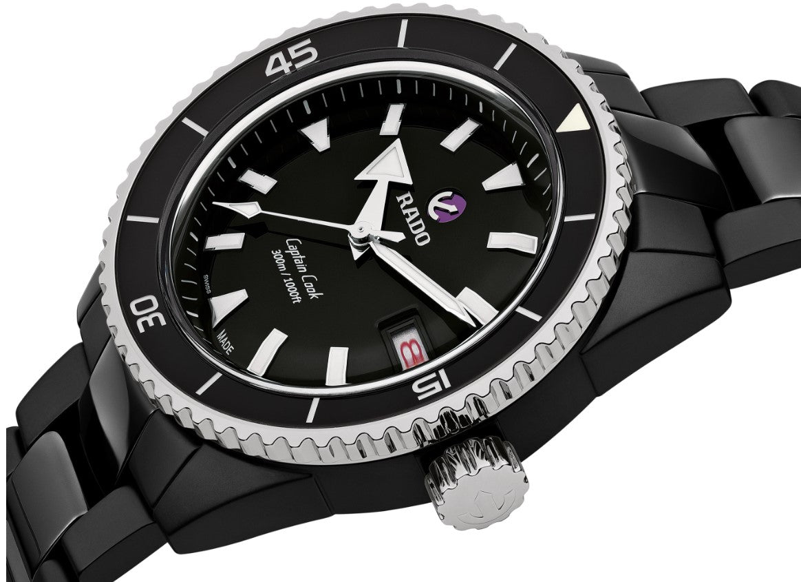 Rado Captain Cook High-Tech Ceramic Diver Automatic Black Dial High-Tech Ceramic Case 43mm Men's Watch R32129152