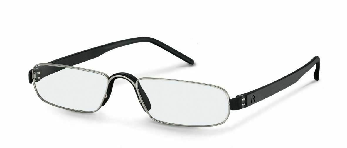 Unisex Reading Glasses  R2180 A Black/Silver (+1.00, +1.50, +2.00, +2.50)