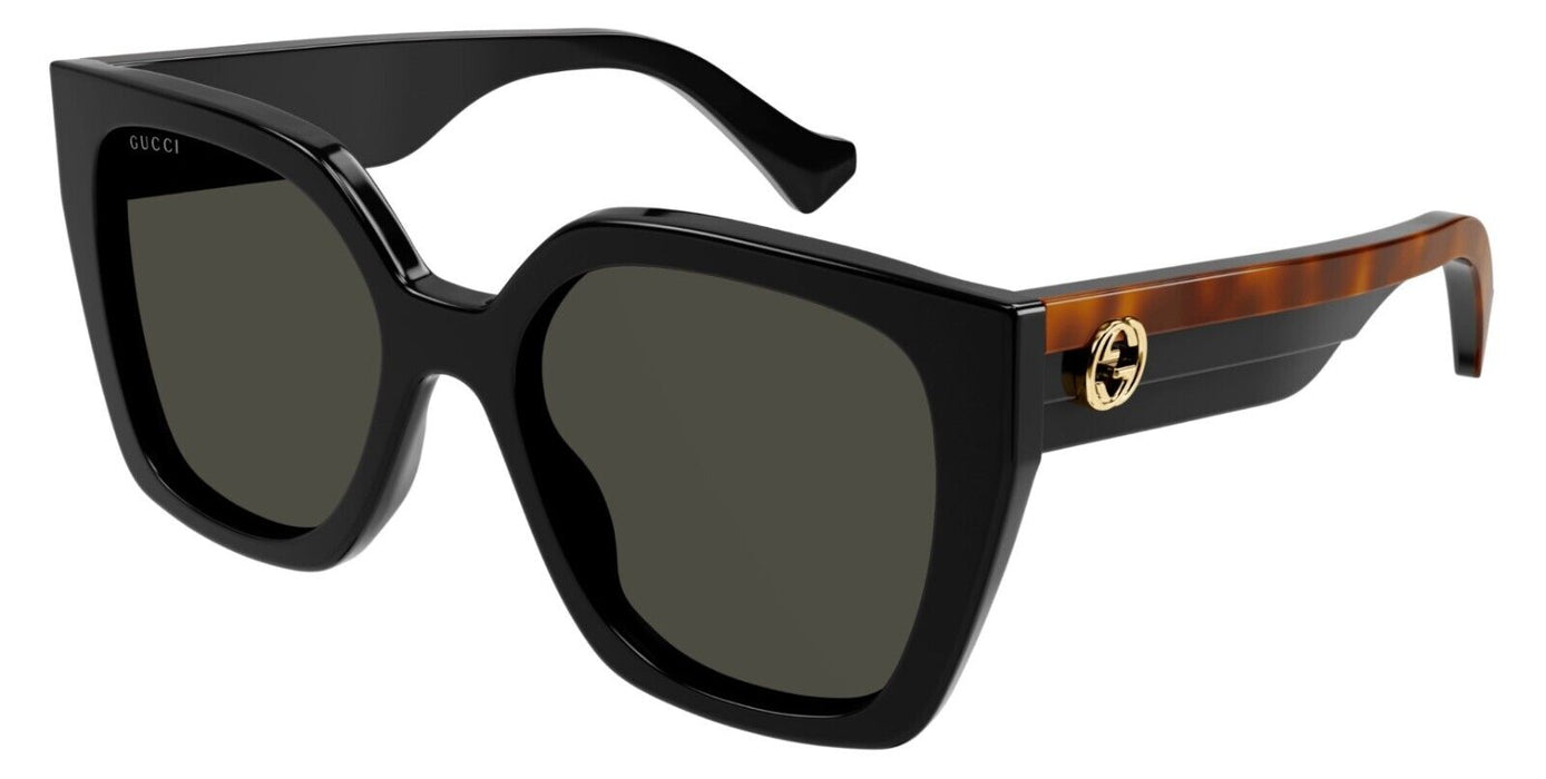 Gucci GG1300S 001 Black/Grey Oversize Square Women's Sunglasses