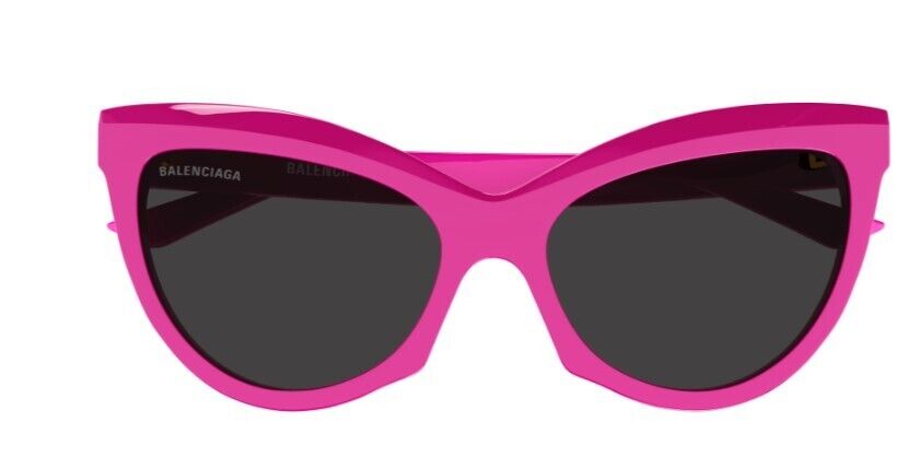 Balenciaga BB0217S 003 Fuchsia/Grey Cat-Eye Full-Rim Women's Sunglasses