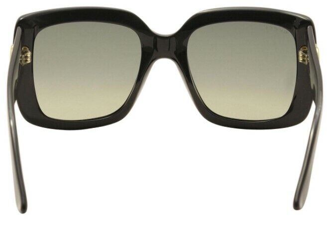 Gucci GG0141SN 001 Gradient Black/Gray Square Women Sunglasses