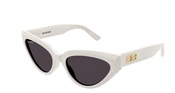 Balenciaga BB0270S 003 White/Grey Cat-Eye Women's Sunglasses