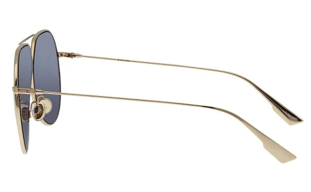 Christian Dior Stellaire 3 0J5G/KU Gold/Blue Women's Sunglasses