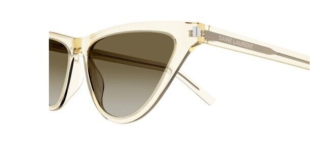 Saint Laurent SL 550 Slim 005 Yellow/Gradient Brown Cat-Eye Women's Sunglasses