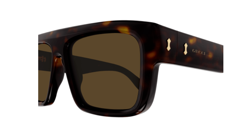 Gucci GG1461S 002 Havana/Brown Square Men's Sunglasses