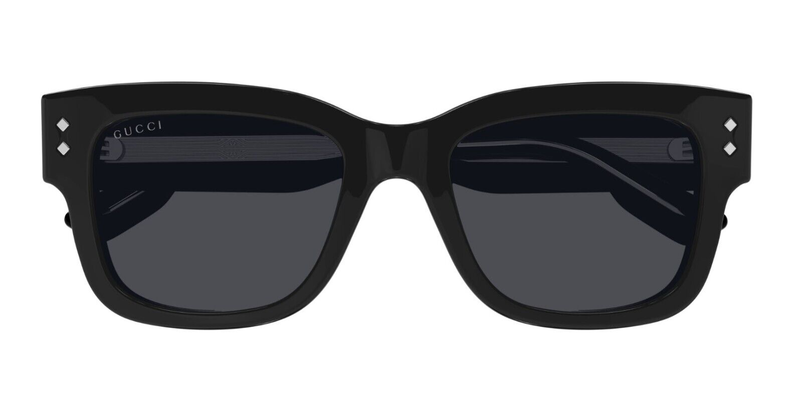 Gucci GG1217S 001 Black/Grey Square Men's Sunglasses