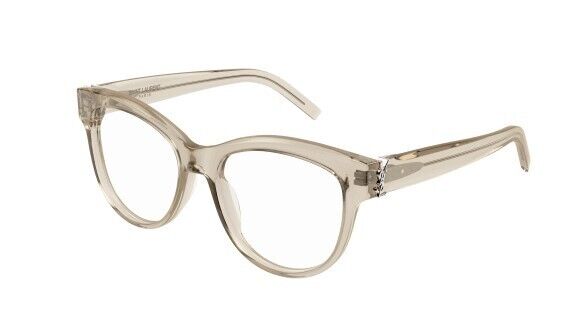 Saint Laurent SL M108 008 Beige Round Women's Eyeglasses