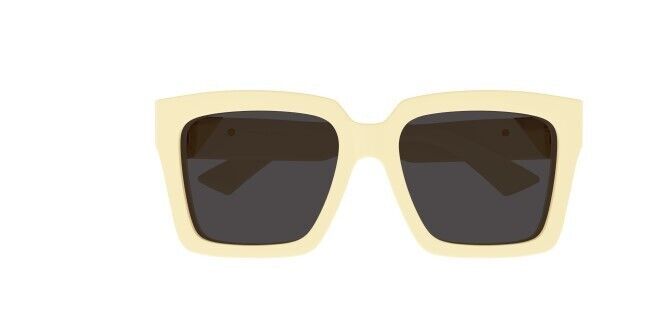 Bottega Veneta BV1198SA 004 Yellow/Grey Rectangular Women's Sunglasses